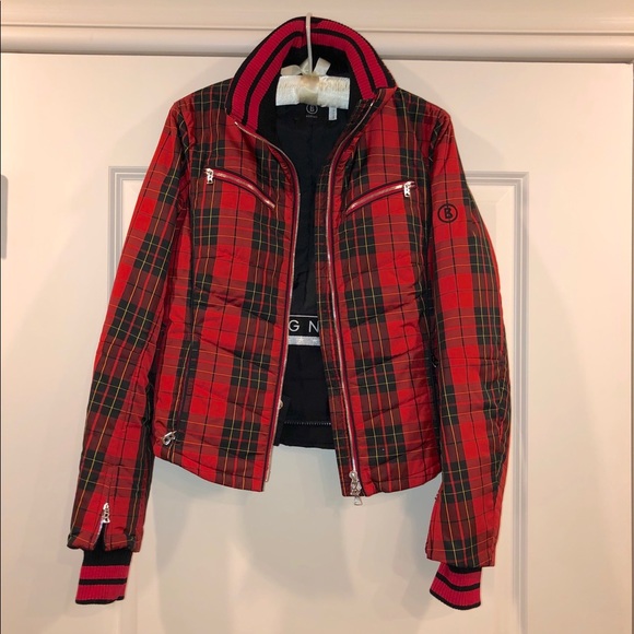 tartan ski jacket